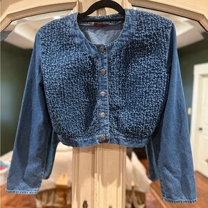 Cropped Denim Top